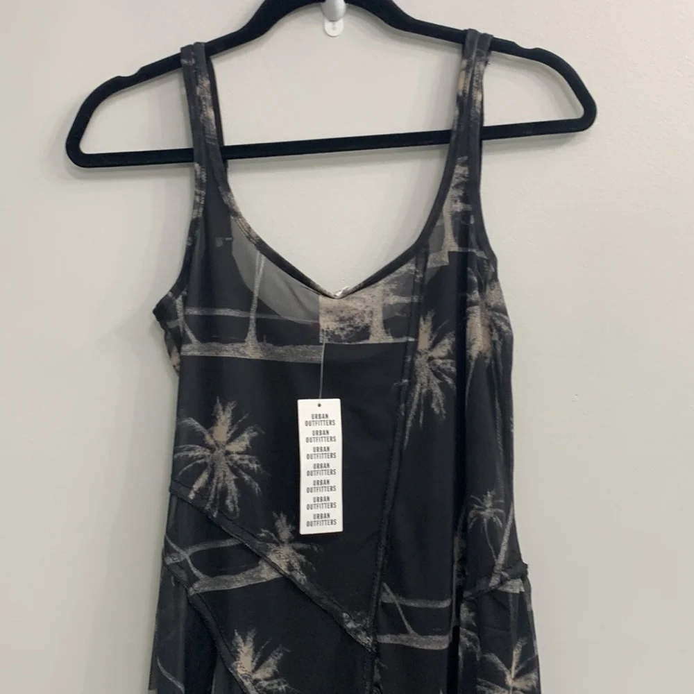NWT Urban outfitters Sheer Mesh Mini Dress tropical summer dress_4